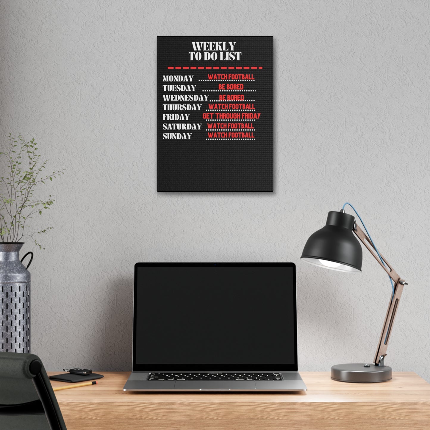 WEEKLY TO DO LIST CANVAS