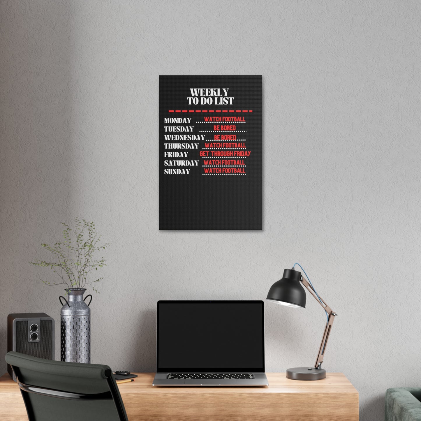 WEEKLY TO DO LIST CANVAS