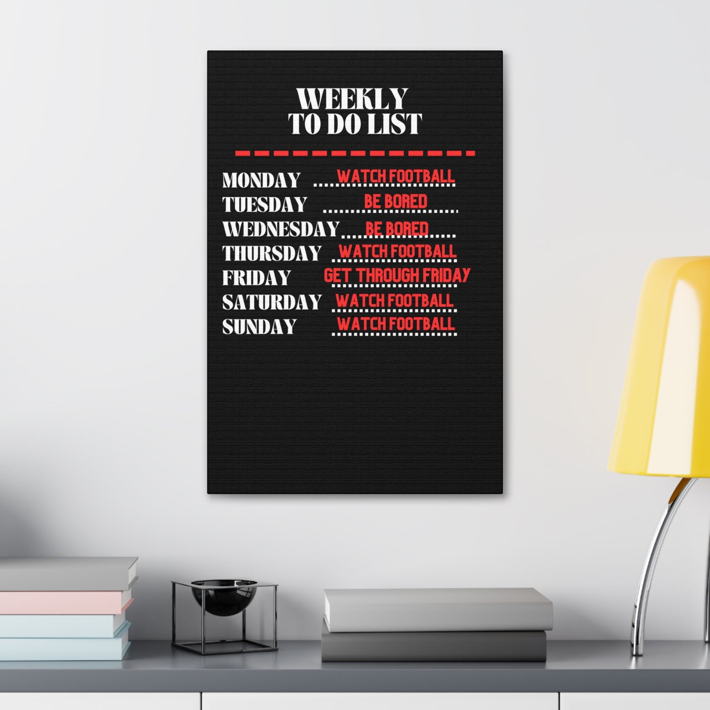 WEEKLY TO DO LIST CANVAS