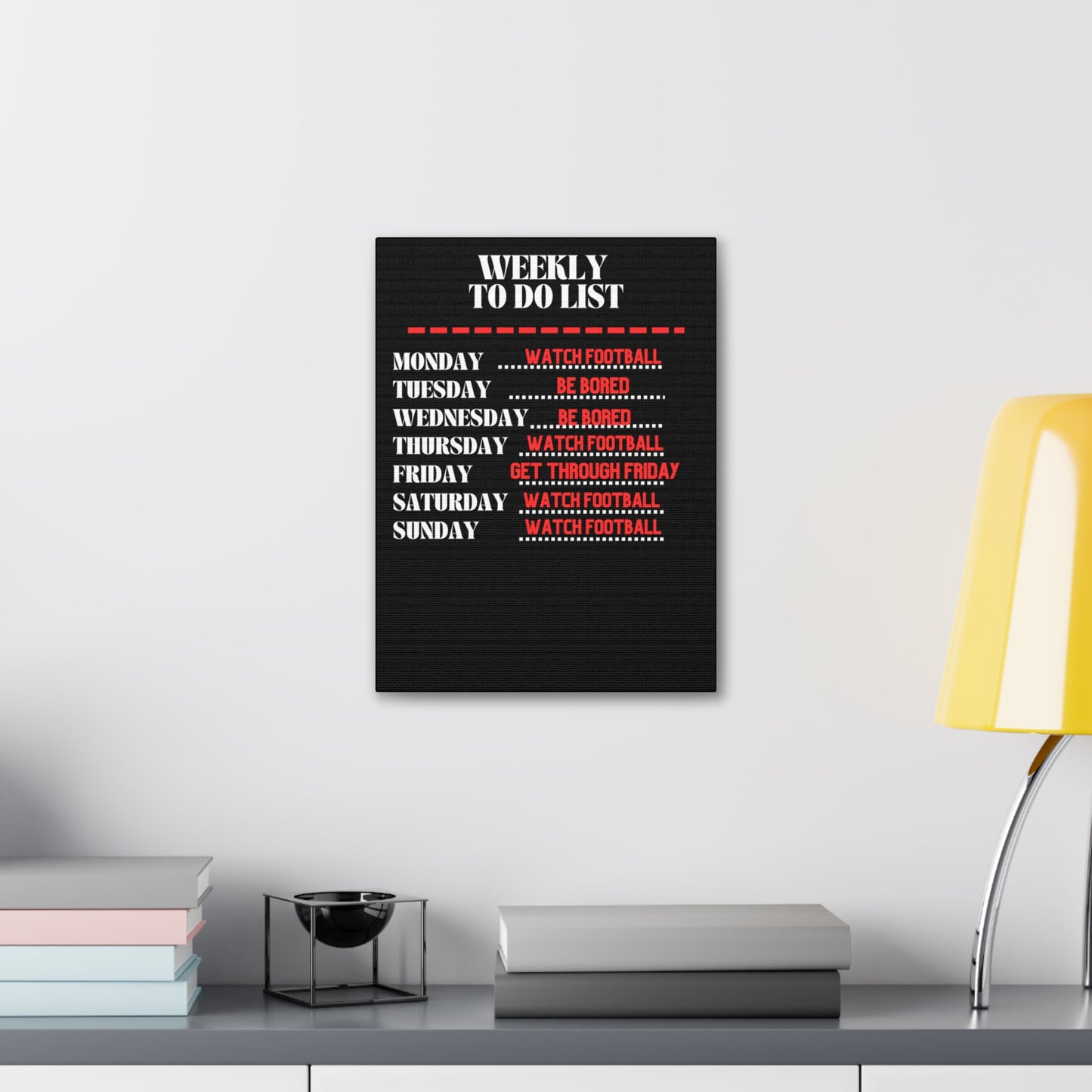 WEEKLY TO DO LIST CANVAS