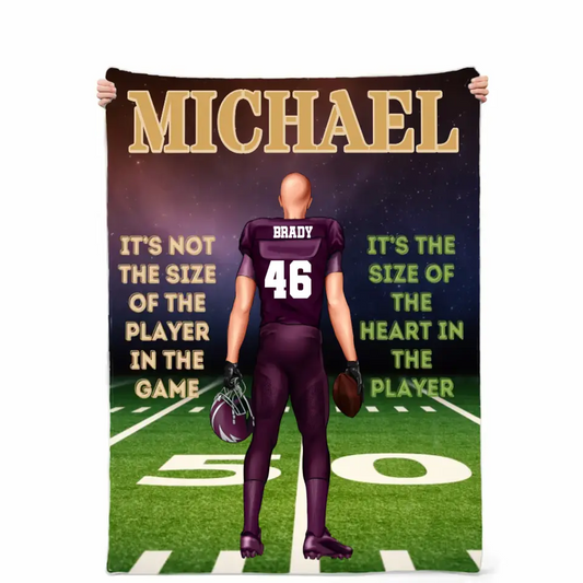 Football Player Blanket