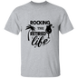 ROCKING THE RETIRED LIFE-TALL GLASS T-SHIRT
