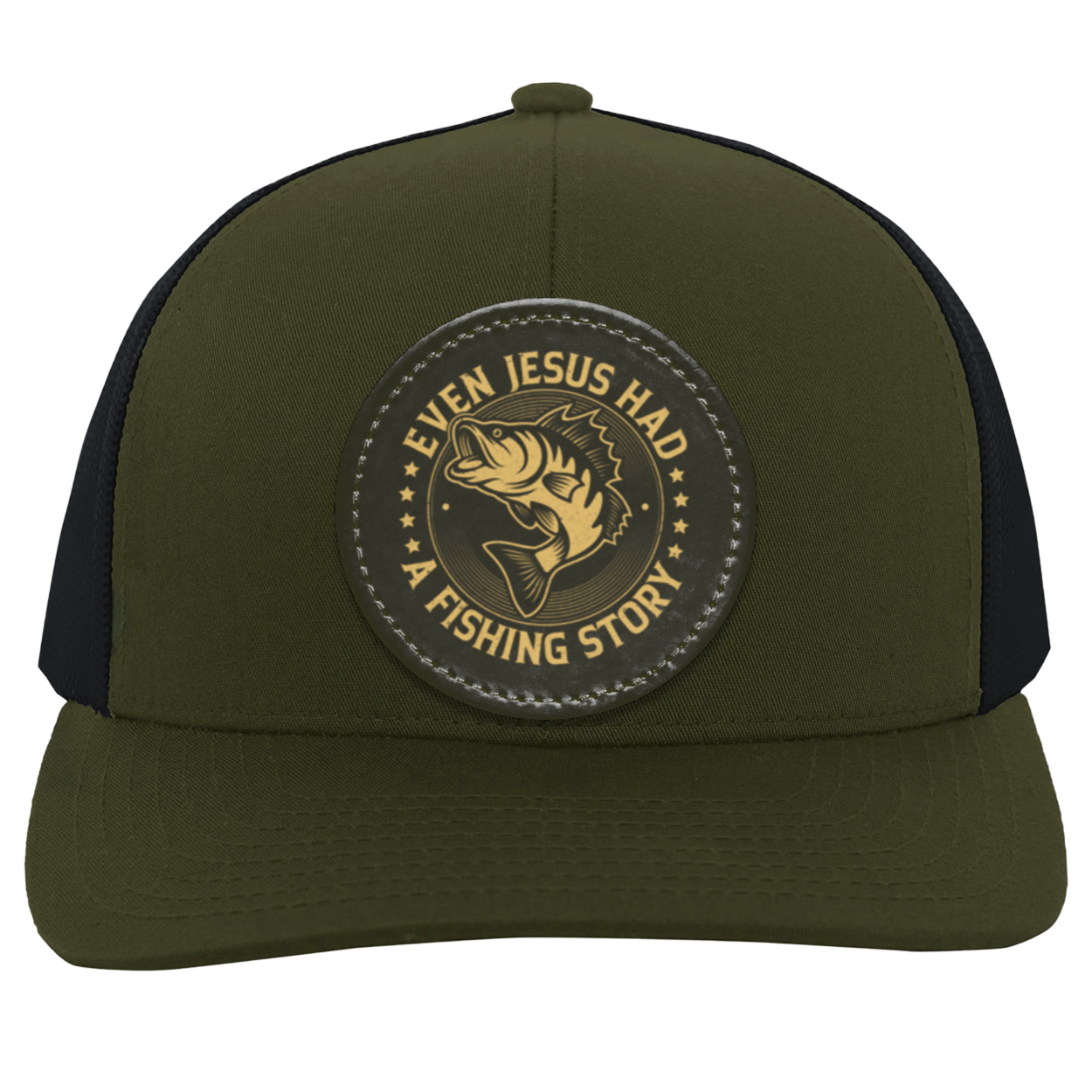 Even Jesus had a Fishing Story- Trucker Snap Back - Patch
