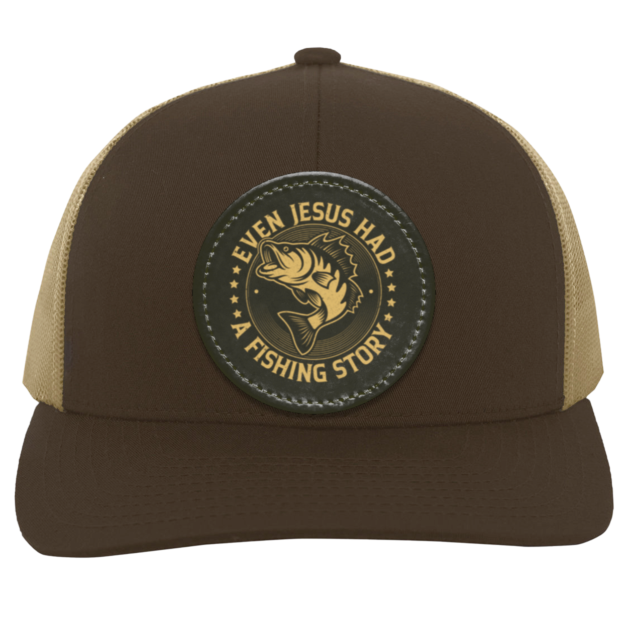Even Jesus had a Fishing Story- Trucker Snap Back - Patch
