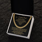 TO MY FOSTER DAD- MY HERO- CUBAN LINK CHAIN