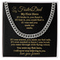TO MY FOSTER DAD- MY HERO- CUBAN LINK CHAIN