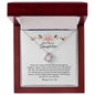 BEST BONUS DAUGHTER -FATE WAS BROUGHT US TOGETHER- LOVE KNOT NECKLACE