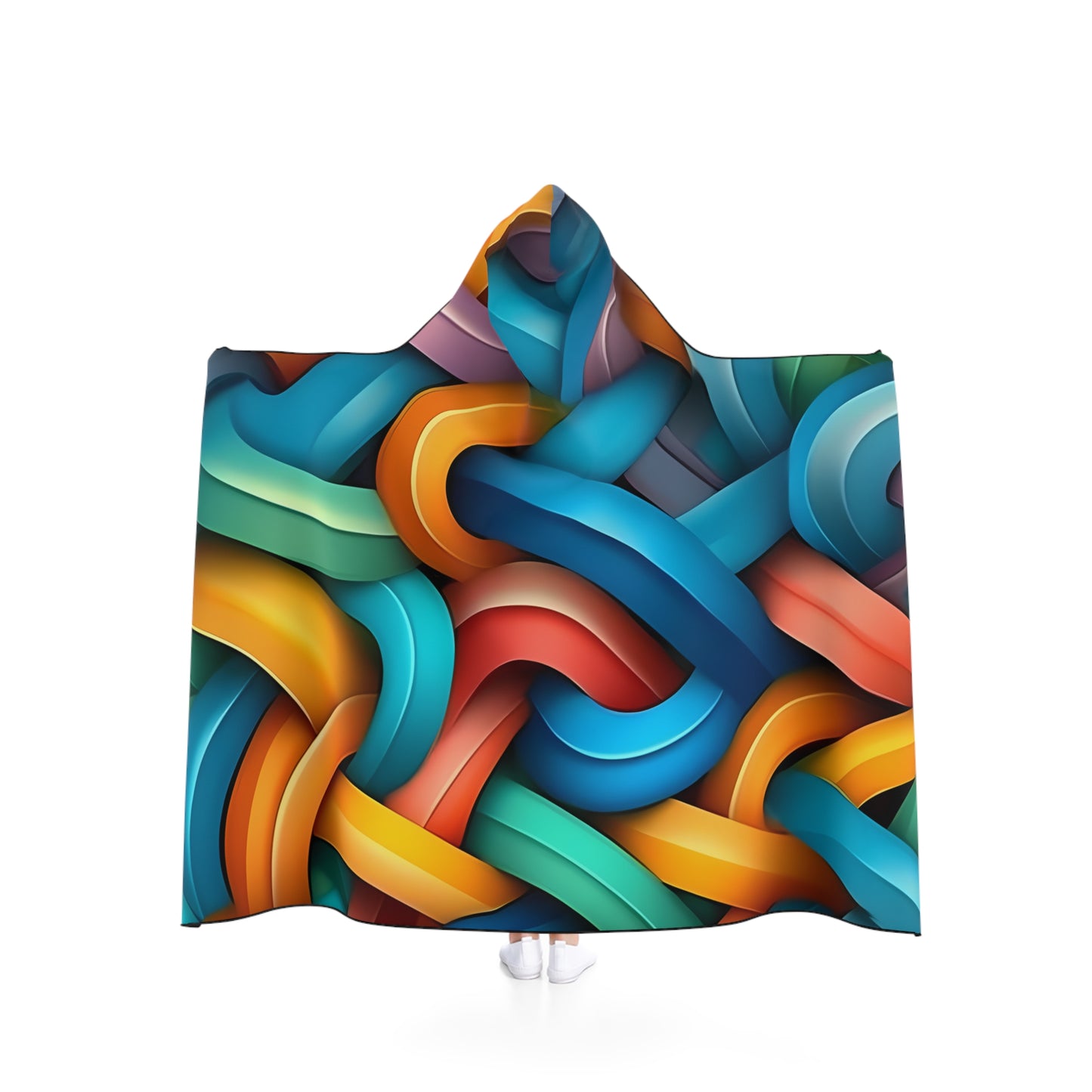 3D Colorful Hooded Blanket 2