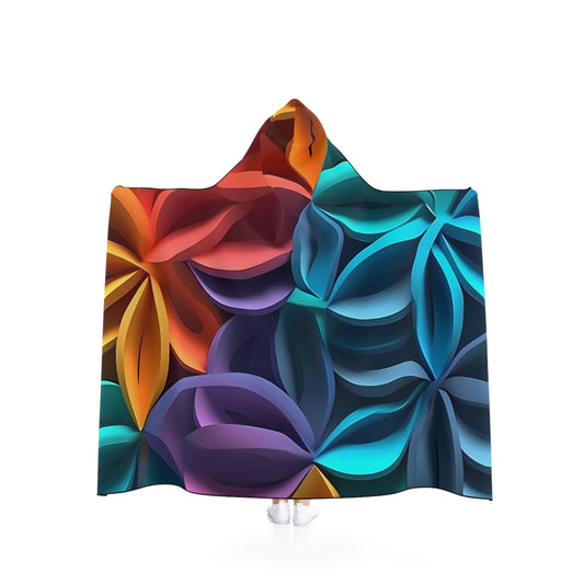 3D Colorful Hooded Blanket Pattern