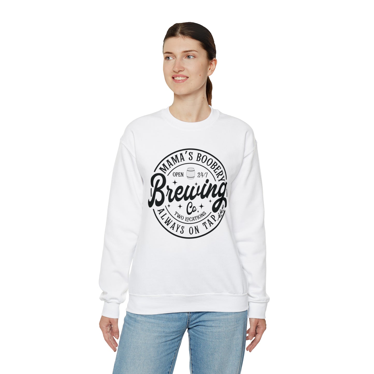 Mama'a BOOBERY Brewing Co. - Heavy Blend™ Crewneck Sweatshirt