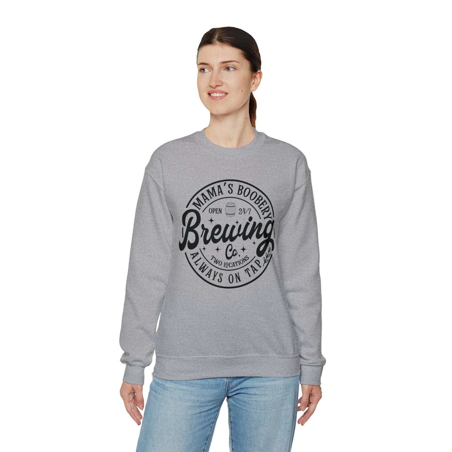 Mama'a BOOBERY Brewing Co. - Heavy Blend™ Crewneck Sweatshirt