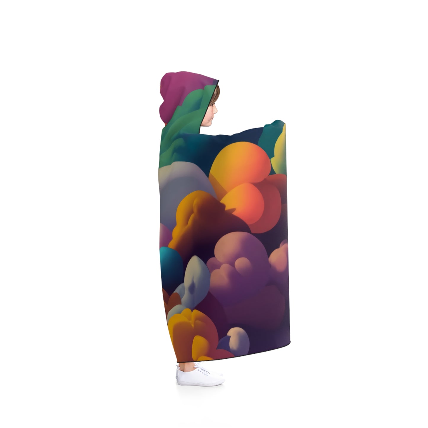 Colorful Smoke Hooded Blanket