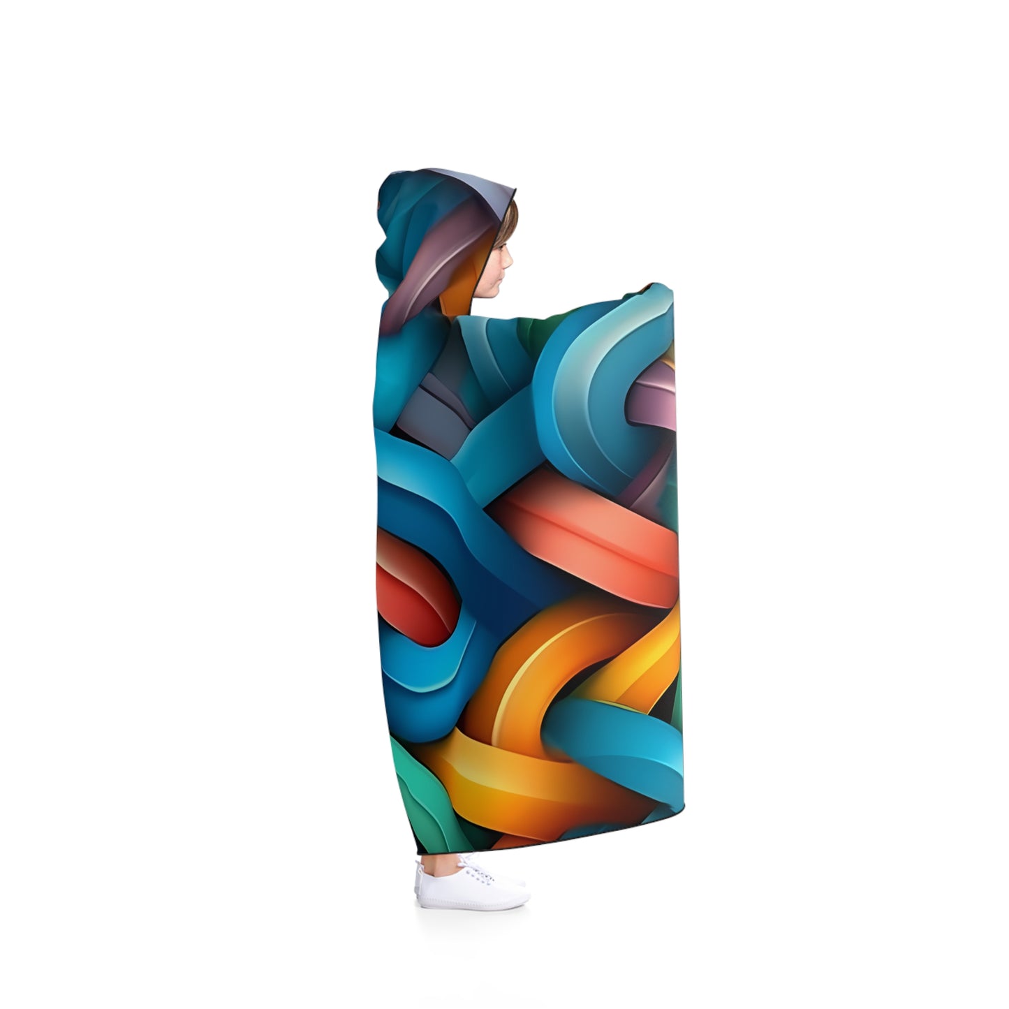 3D Colorful Hooded Blanket 2