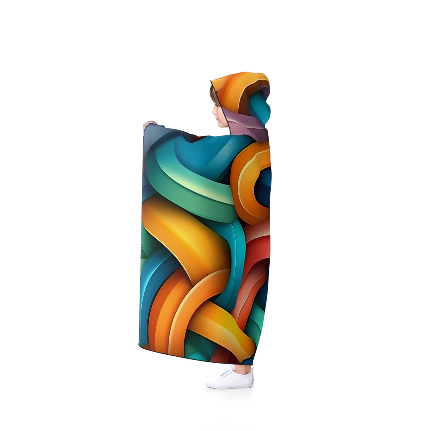 3D Colorful Hooded Blanket 2