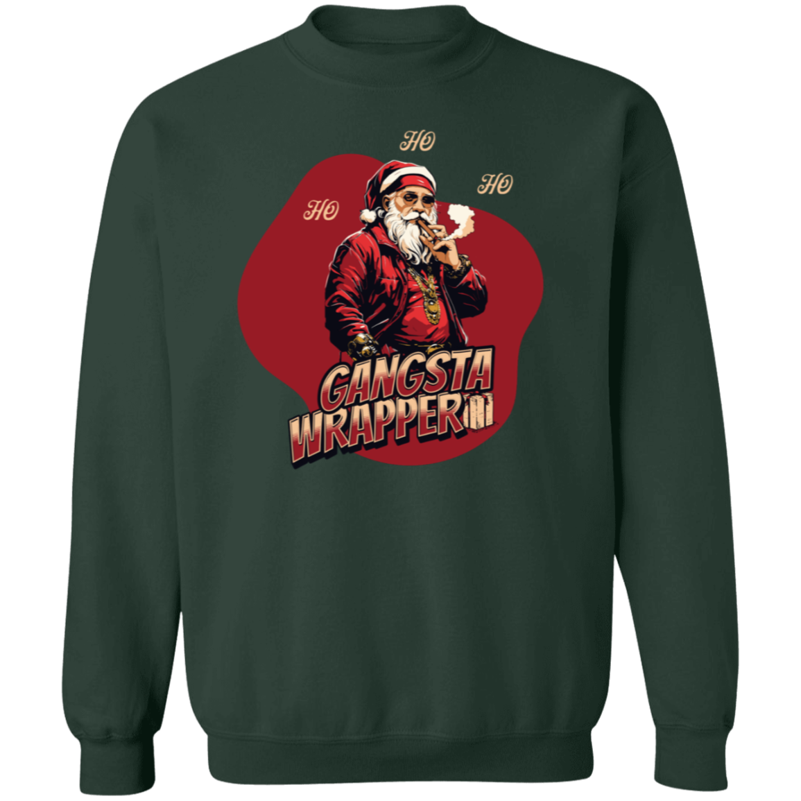 Gangsta Wrapper-Crew Neck Sweatshirt V2