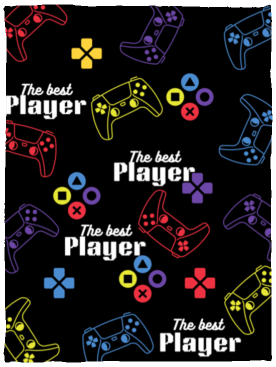 Video Game -The Best Player-Cozy Plush Blanket 30x40