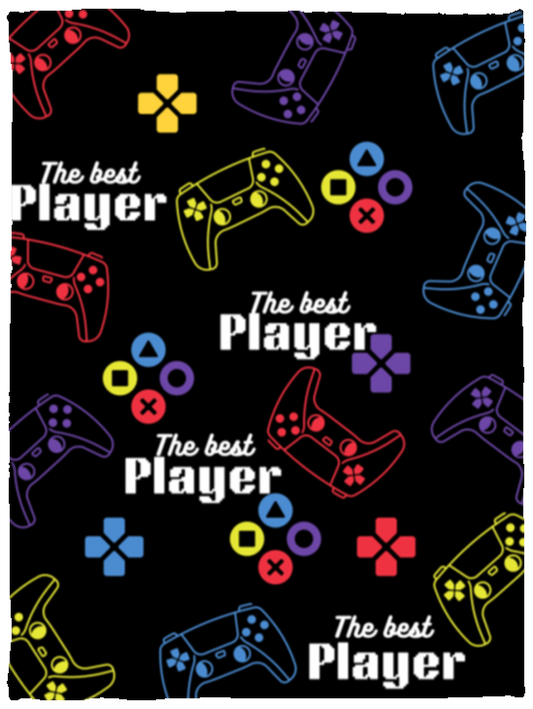 Video Game -The Best Player-Cozy Plush Blanket 30x40