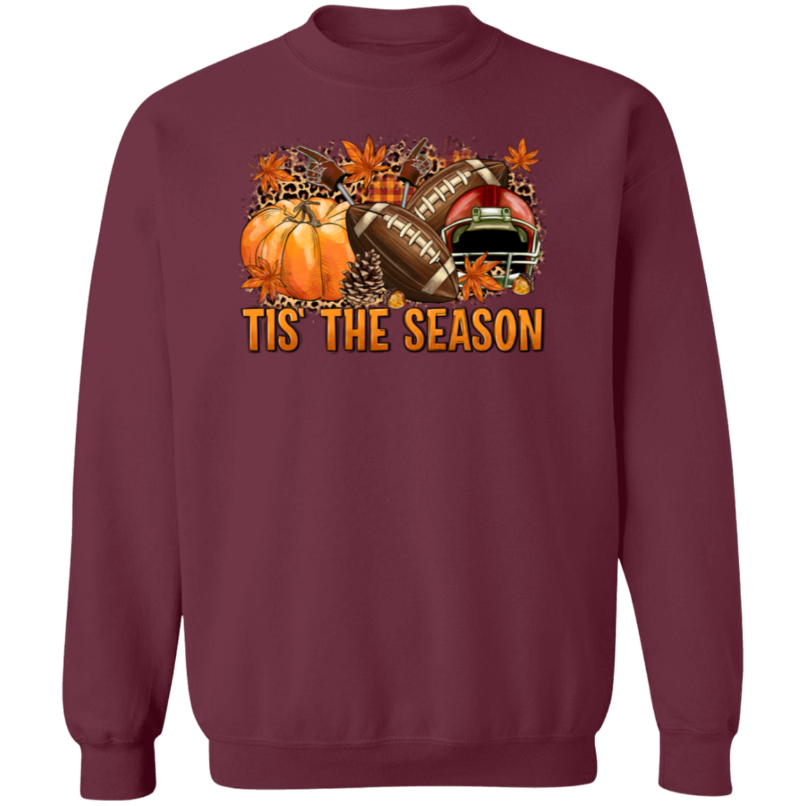 TIs The Season-Football Fall Pumpkin SweatShirt