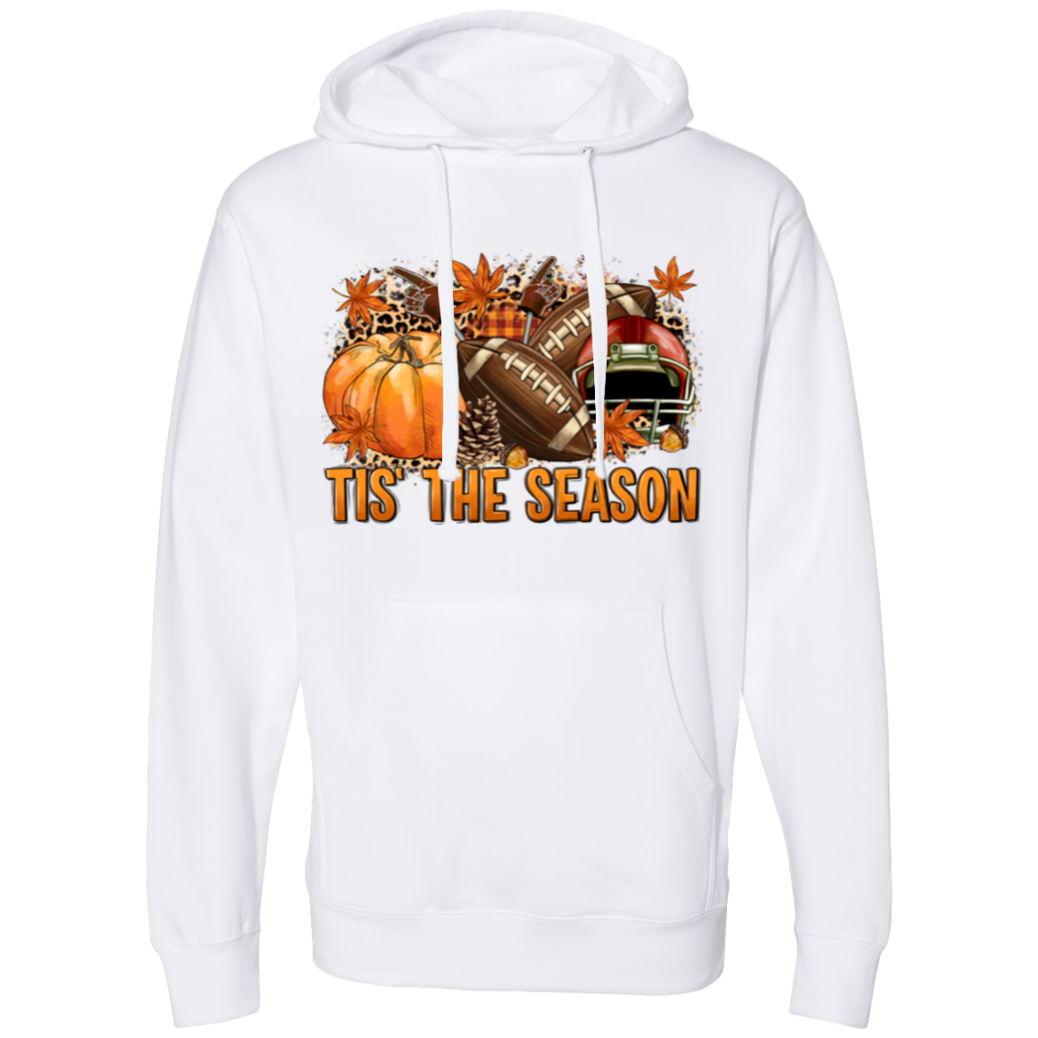 Tis The Season- Football-Fall Pumpkin Hoodie