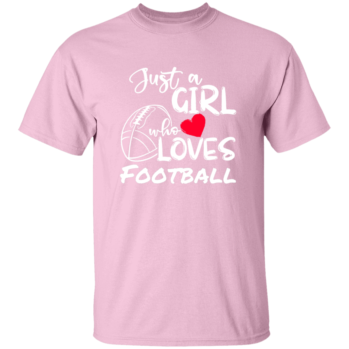 Just a Girl who Loves Football-T-Shirt