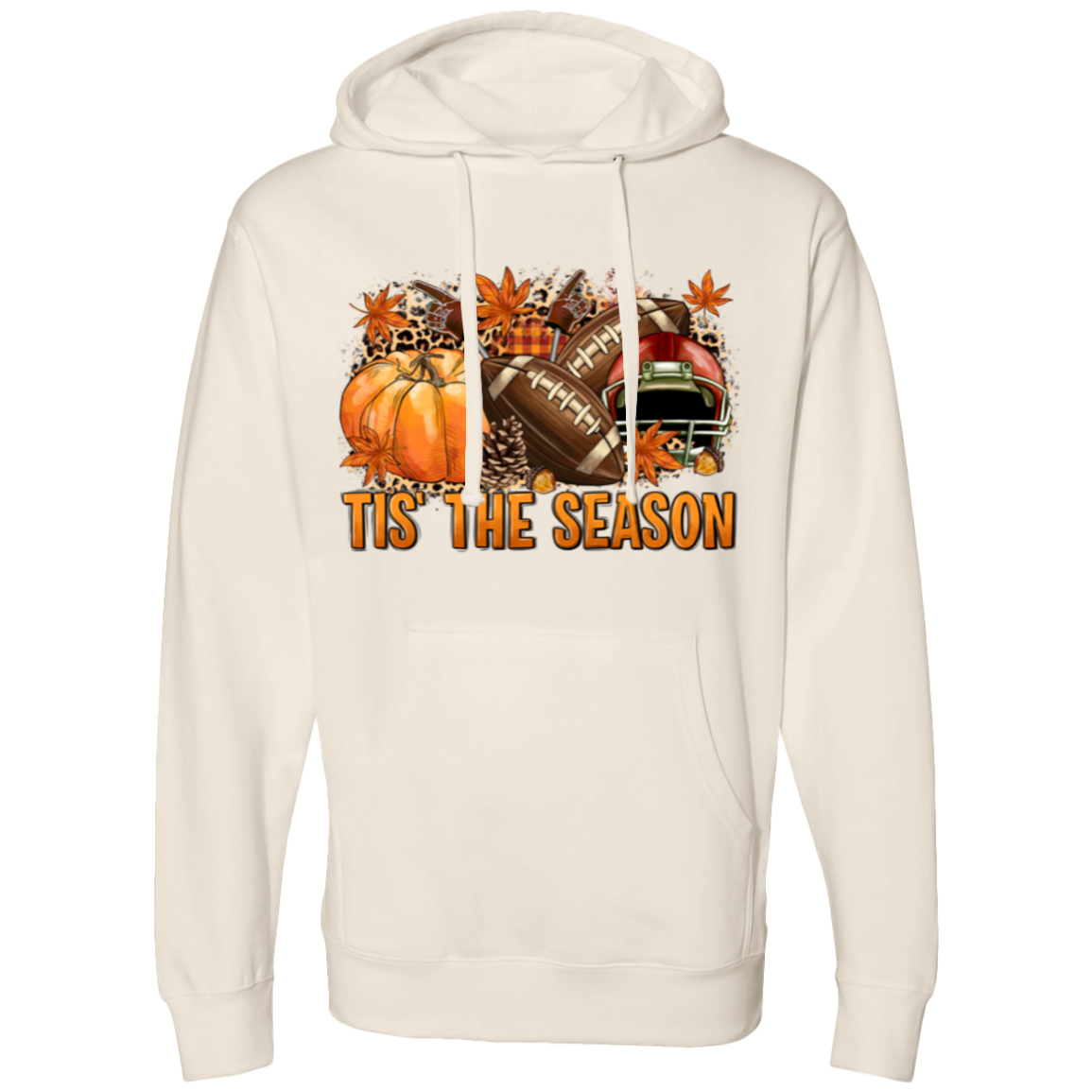 Tis The Season- Football-Fall Pumpkin Hoodie