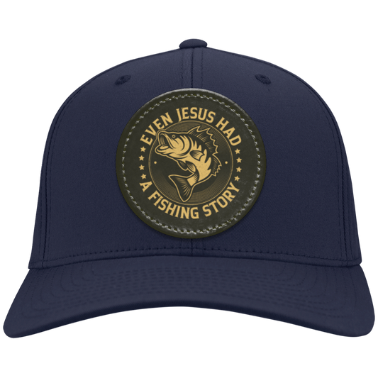 Even Jesus Had a Fishing Story- Twill Cap- Adjustable Hook & Loop Closure