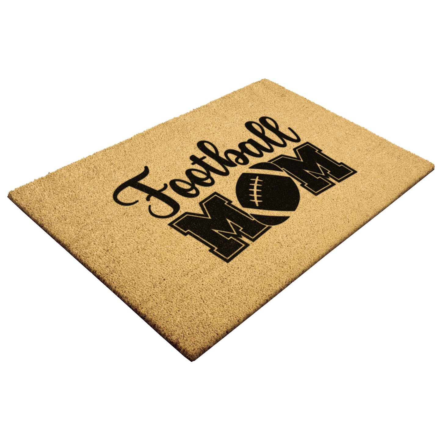 FOOTBALL MOM DOOR MAT