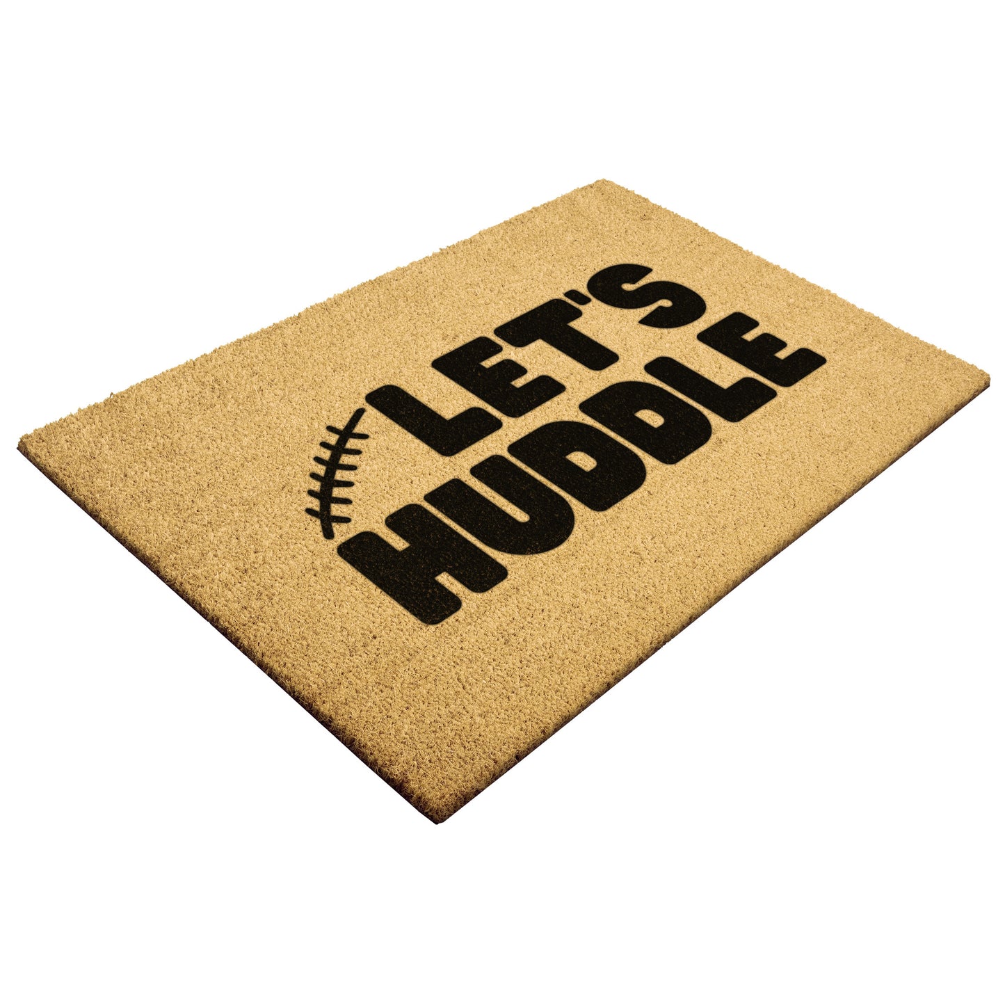 LET'S HUDDLE FOOTBALL- DOORMAT