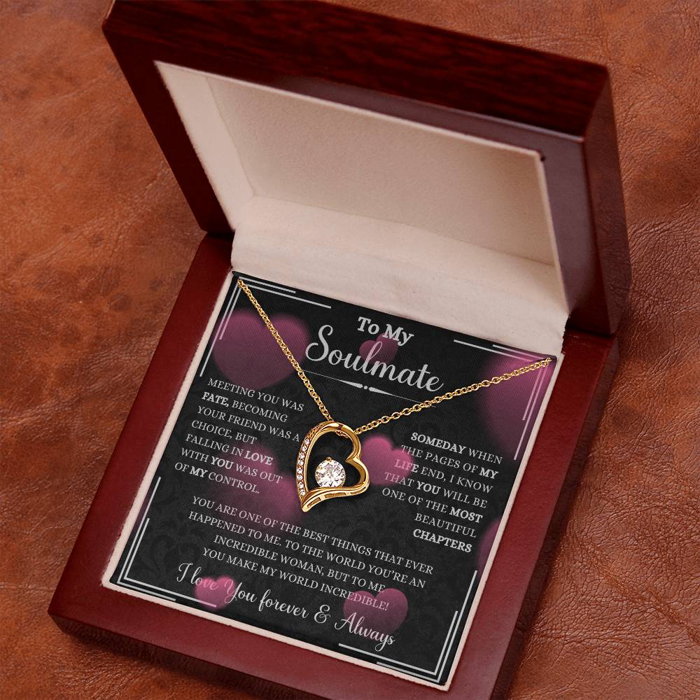 To My Soulmate | Meeting you was fate | Forever Love Necklace