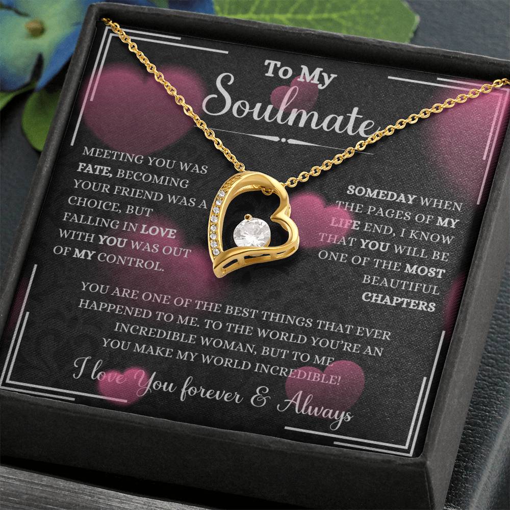 To My Soulmate | Meeting you was fate | Forever Love Necklace