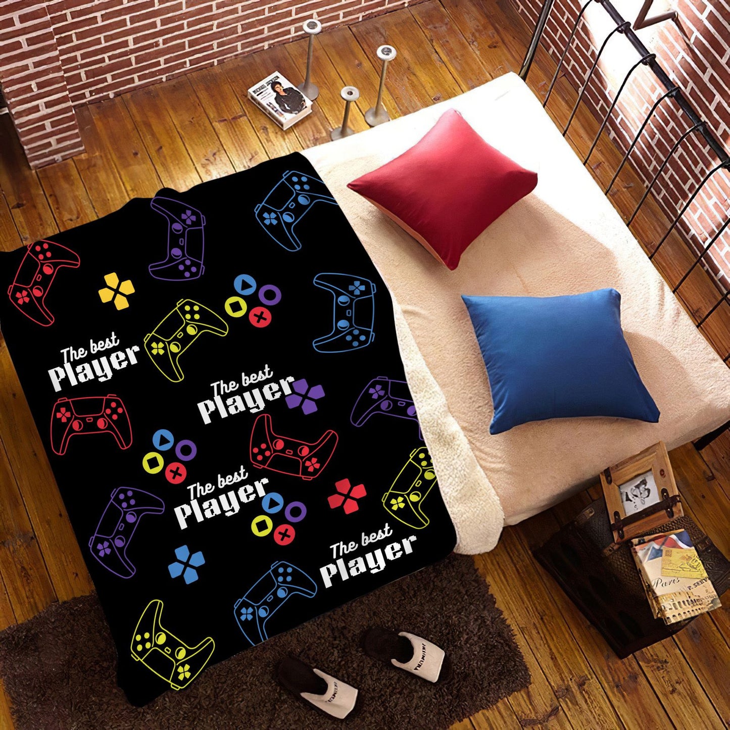 Video Game -The Best Player-Cozy Plush Blanket 30x40