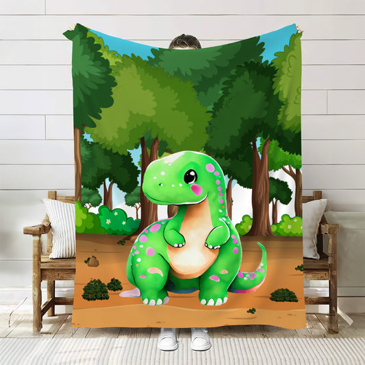 Baby Dinosaur Cozy Plush Fleece Blanket