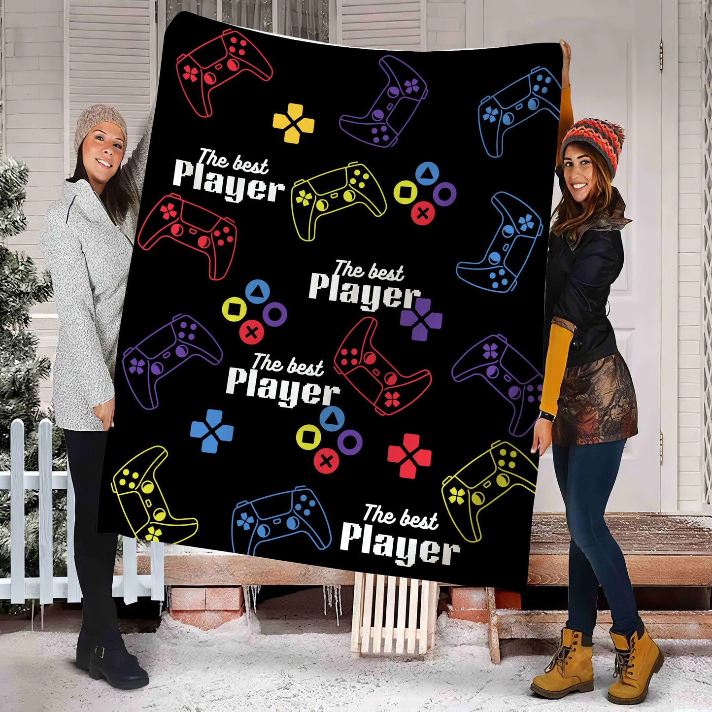 Video Game -The Best Player-Cozy Plush Blanket 30x40