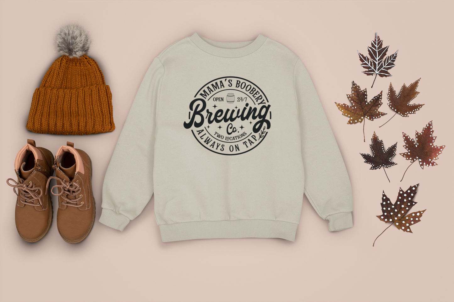 Mama'a BOOBERY Brewing Co. - Heavy Blend™ Crewneck Sweatshirt