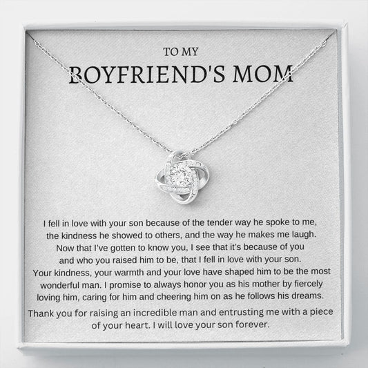 TO MY BOYFRIEND'S MOM - I FELL IN LOVE WITH YOUR SON- LOVE KNOT